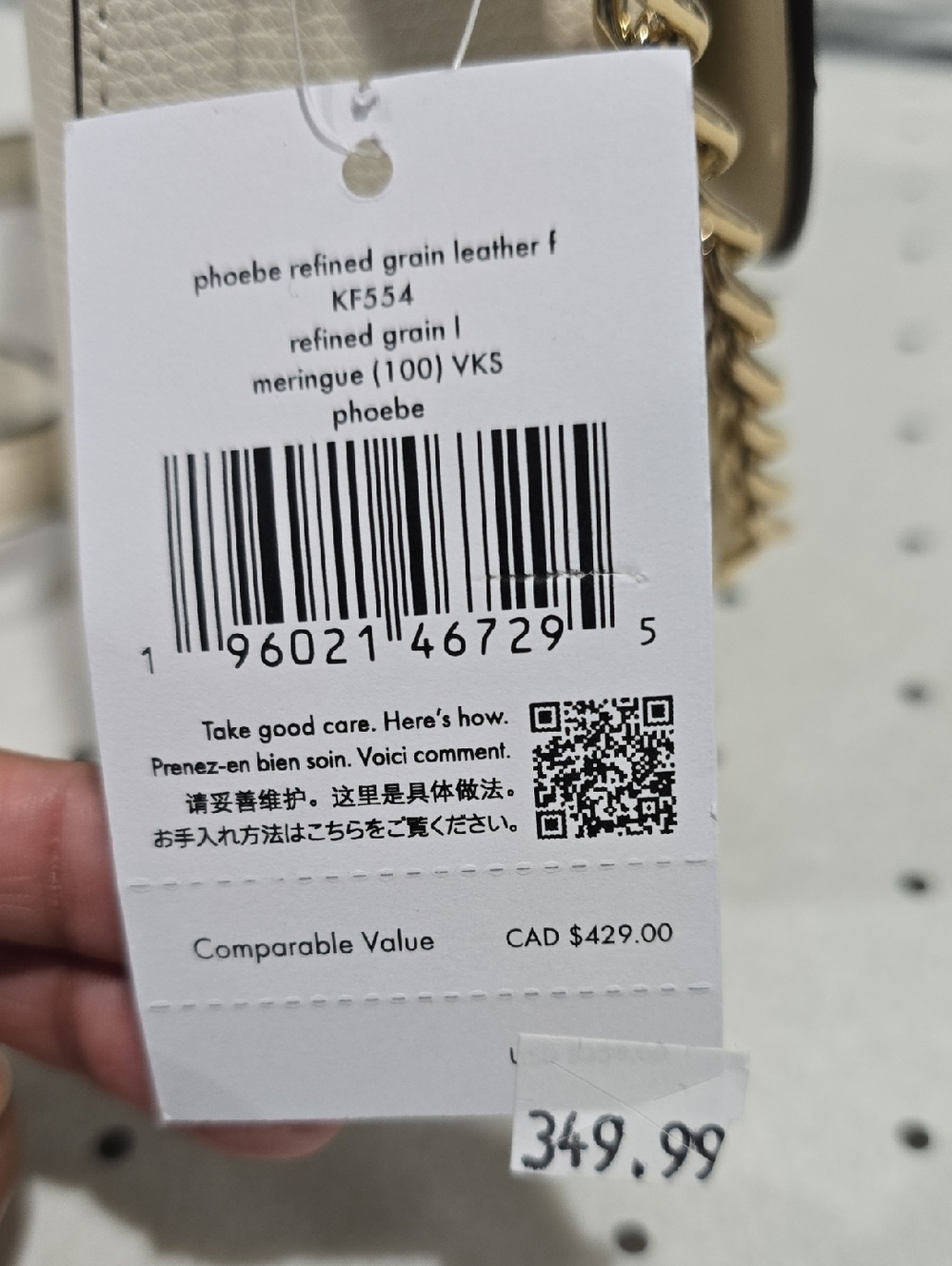 Kate Spade Phoebe Small Flap Crossbody, Meringue - Picture 9 of 9